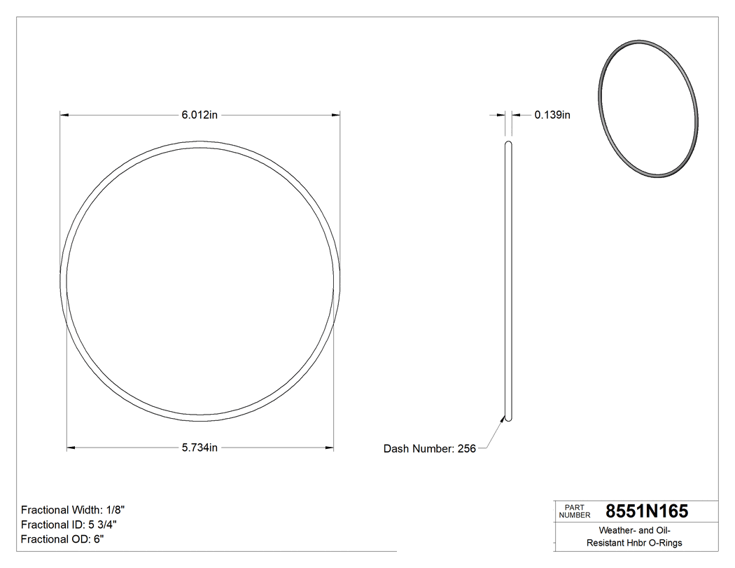 Technical drawing - 8551N165